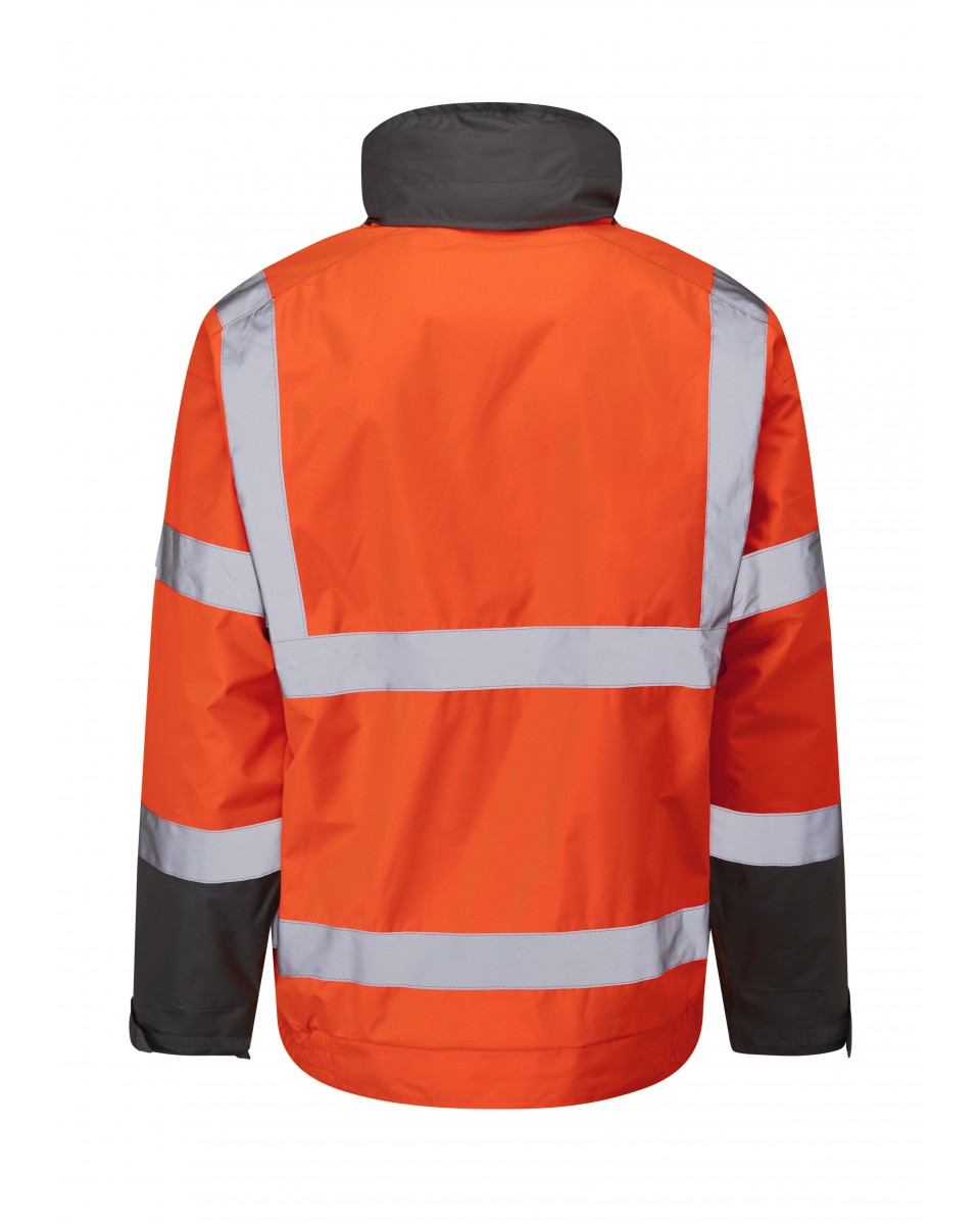 ISO 20471 Class 3 Bomber Jacket Orange EcoViz